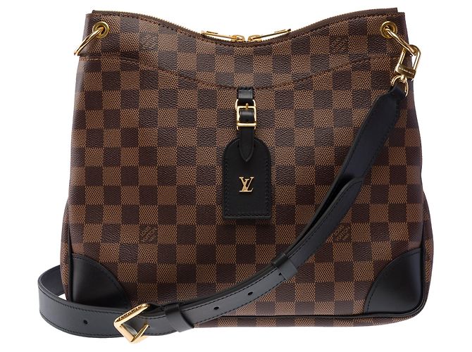 Borsa LOUIS VUITTON Odeon in Tela Marrone - 103479 - vista 3