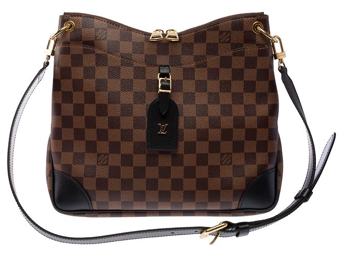 Borsa LOUIS VUITTON Odeon in Tela Marrone - 103479 - vista 9