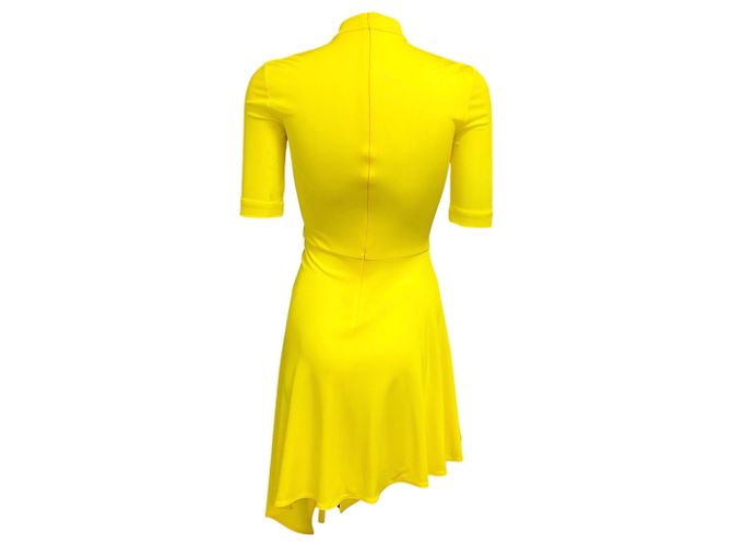 Stella Mc Cartney Helles gelbes fließendes Jersey-Kleid von Stella McCartney - Ansicht 3