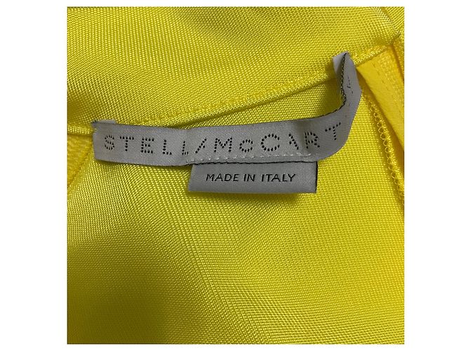 Stella Mc Cartney Helles gelbes fließendes Jersey-Kleid von Stella McCartney - Ansicht 4