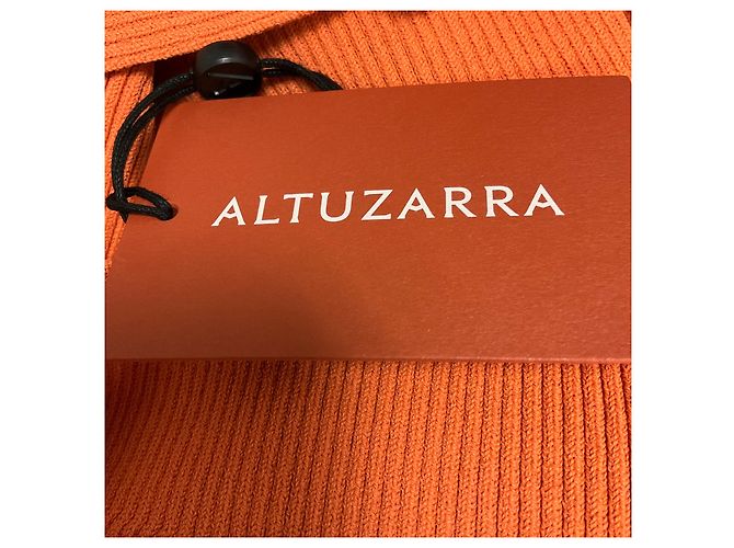 Altuzarra Orange Mareen Rippstrick Midi-Kleid - Ansicht 6