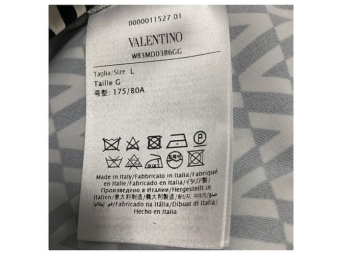 Valentino Garavani Leggings Valentino Negro / Blanco con Estampado de Logo Completo - vista 5