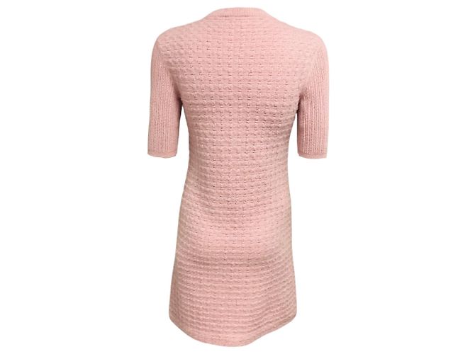 Chanel 2017 Pink Metallic Sparkle Knit Cosmopolite Lurex Kleid - Ansicht 3