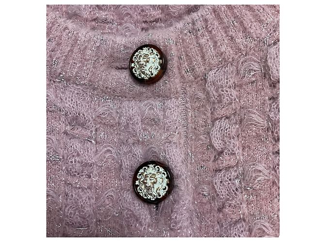 Chanel 2017 Pink Metallic Sparkle Knit Cosmopolite Lurex Kleid - Ansicht 5
