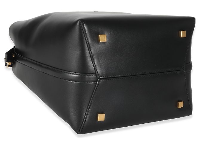 Borsa a secchiello Le 37 in pelle di vitello nera lucida Saint Laurent Nero - vista 5