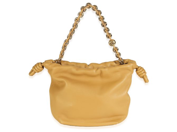 Mini Flamenco in Nappa Sahara di Loewe Beige - vista 2