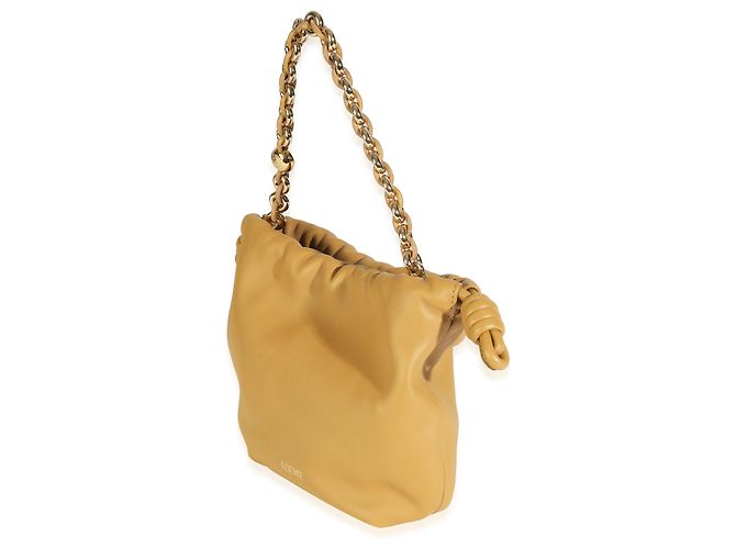 Mini Flamenco in Nappa Sahara di Loewe Beige - vista 3