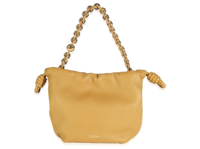 Mini Flamenco in Nappa Sahara di Loewe Beige - vista 8