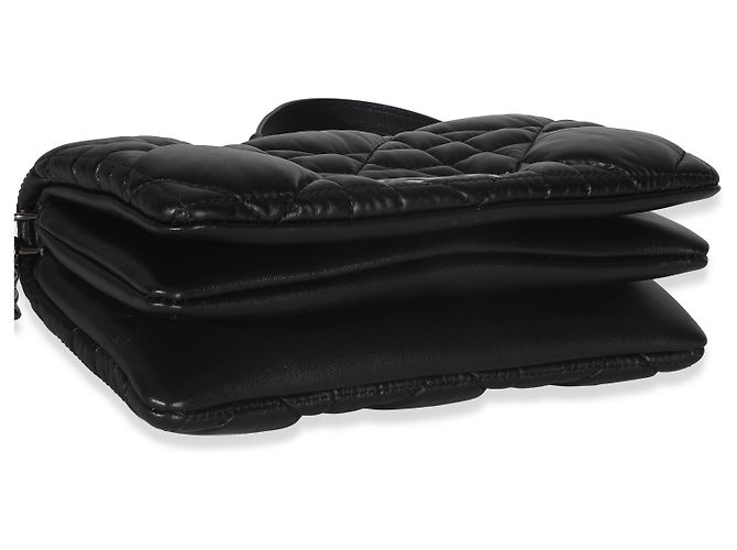 Borsa Mini Caro Macrocannage Nera in Pelle di Vitello Puff Christian Dior Nero - vista 7