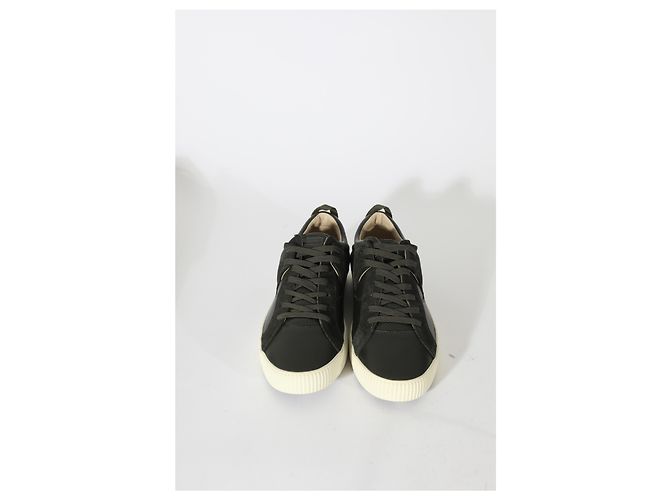 Dolce & Gabbana Sneaker basse in pelle D&G 'Verde Tan' - vista 5