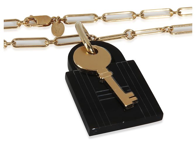 Pendente a Lucchetto Amulette Placcato Oro Hermès - vista 5