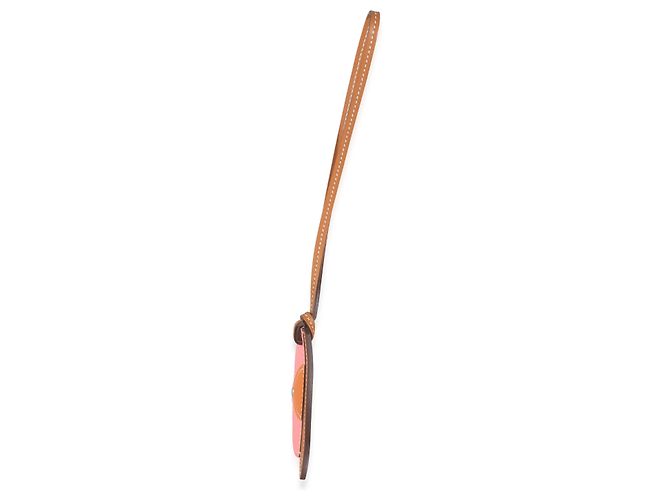 Charm per borsa Paddock Bombe in Swift Sable Rose D'été Abricot Naturale Hermès - vista 3