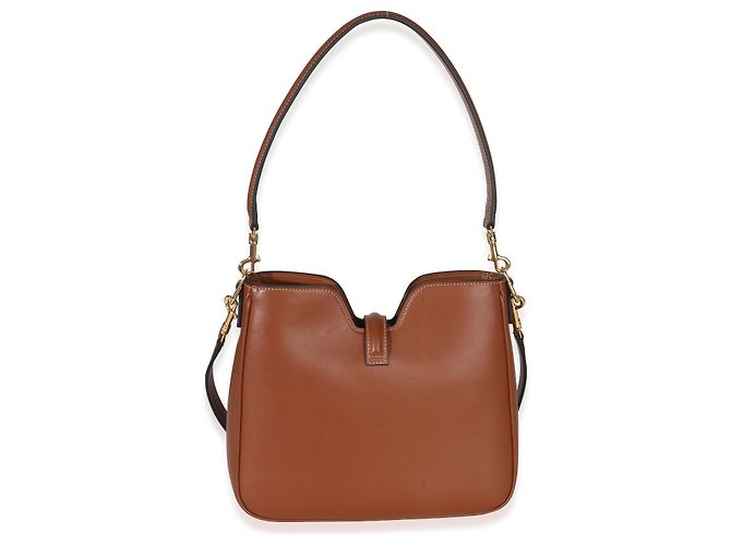Céline Bolsa de ombro macia Camille 16 em couro de bezerro liso tan da Celine Marrom - vista 2