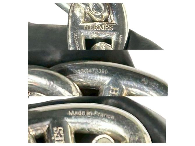 Hermès Bracciale Charm Chaine d'Ancre MM Hermes Argento - vista 3