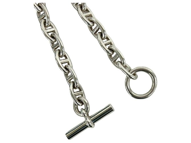 Hermès Bracciale Charm Chaine d'Ancre MM Hermes Argento - vista 4