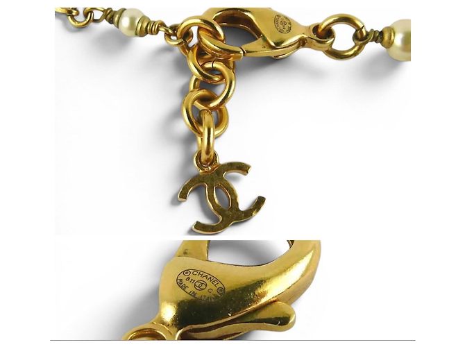 Chanel 11C Runway Lange Halskette Bernstein und Gold Beige Golden Orange - Ansicht 12