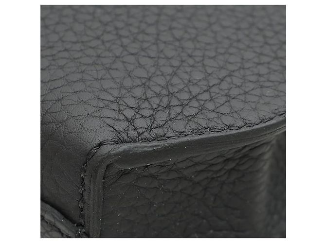 Hermès Kelly Dépêches 25 Nero Pelle Togo - vista 12
