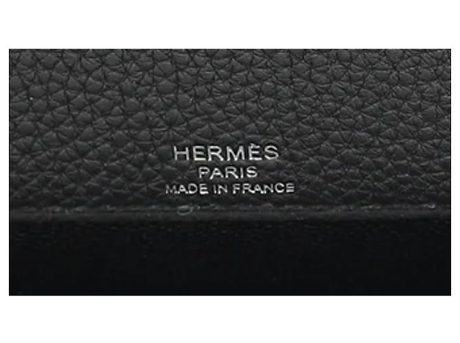Hermès Kelly Dépêches 25 Nero Pelle Togo - vista 15