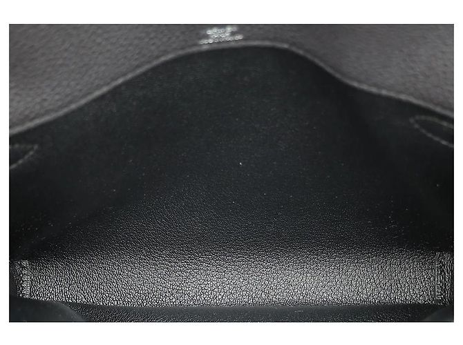 Hermès Kelly Dépêches 25 Nero Pelle Togo - vista 11