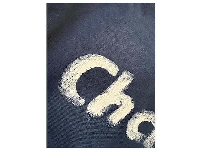 Chanel Sweatshirt aus Baumwolle Weiß Blau - Ansicht 3