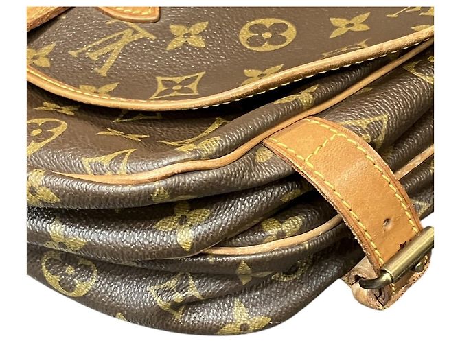 Borsa a Spalla Saumur 30 di Louis Vuitton Marrone Monogramma - vista 9