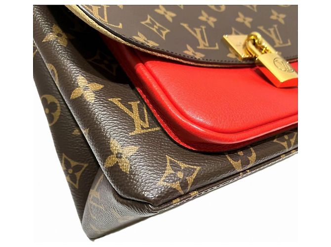 Borsa Marignan Louis Vuitton Marrone Rosso Monogramma - vista 7