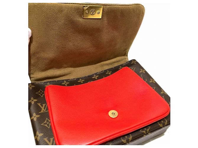 Borsa Marignan Louis Vuitton Marrone Rosso Monogramma - vista 8
