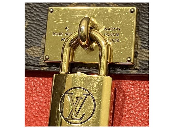 Borsa Marignan Louis Vuitton Marrone Rosso Monogramma - vista 9