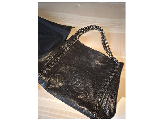 Borsa a tracolla Chanel Pelle Nera Nero - vista 2