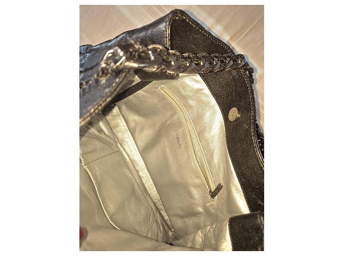 Borsa a tracolla Chanel Pelle Nera Nero - vista 4