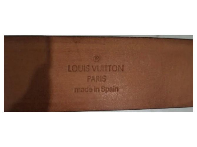 Cintura Louis Vuitton Damier Ebene Marrone - vista 5