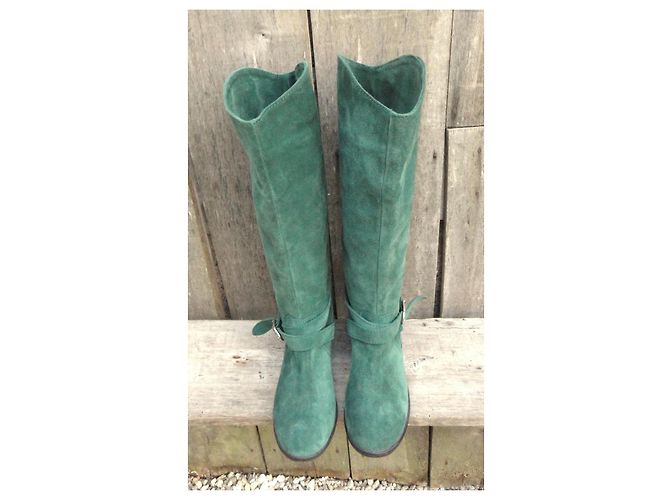 Autre Marque Botas Virreina de ante verde - vista 4
