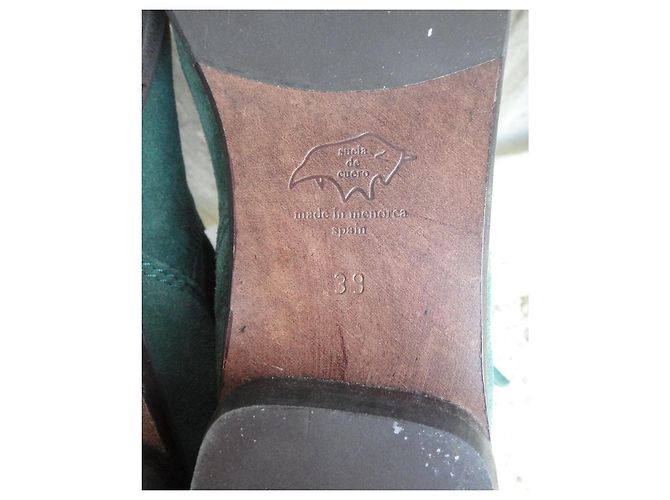 Autre Marque Botas Virreina de ante verde - vista 8