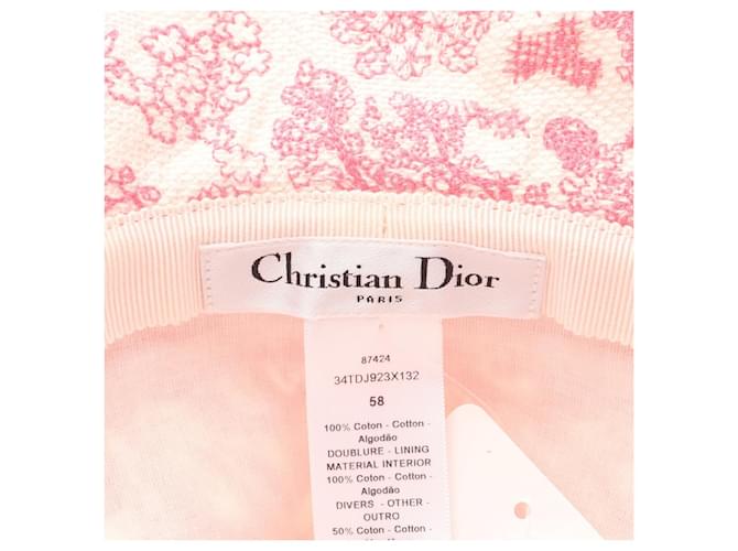 Gorra de algodón D-Bobby de Dior Rosa Blanco - vista 4