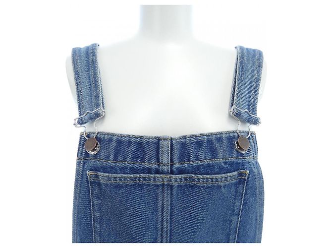Prada Denim Latzkleid Mini Blau - Ansicht 5