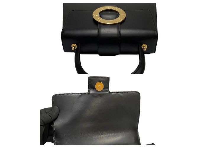 Céline Borsa a tracolla 2way in pelle di vitello Celine Nero - vista 10