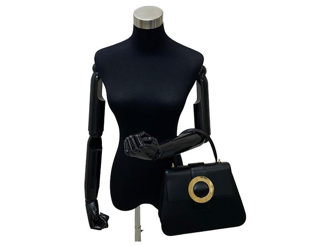 Céline Borsa a tracolla 2way in pelle di vitello Celine Nero - vista 3