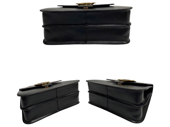 Céline Borsa a tracolla 2way in pelle di vitello Celine Nero - vista 8
