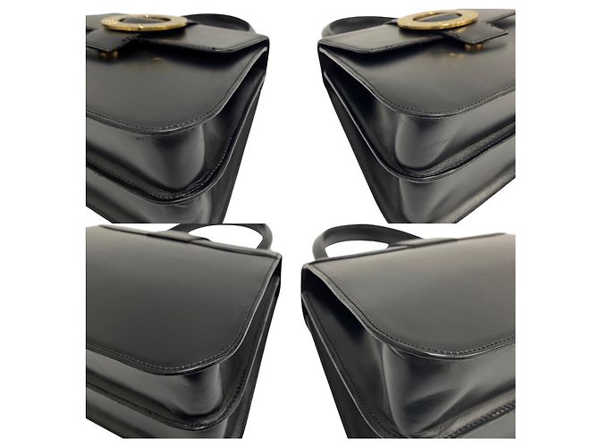 Céline Borsa a tracolla 2way in pelle di vitello Celine Nero - vista 9