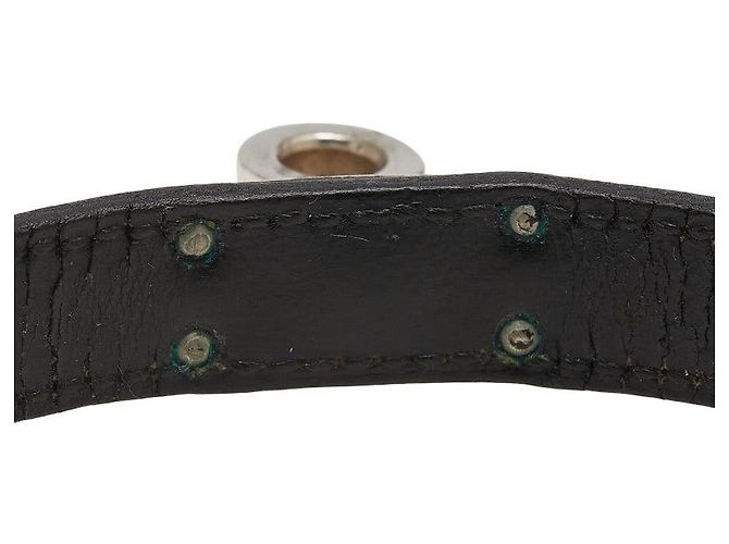 Bracciale Kelly Double Tour in Pelle Box di Hermès Nero - vista 5