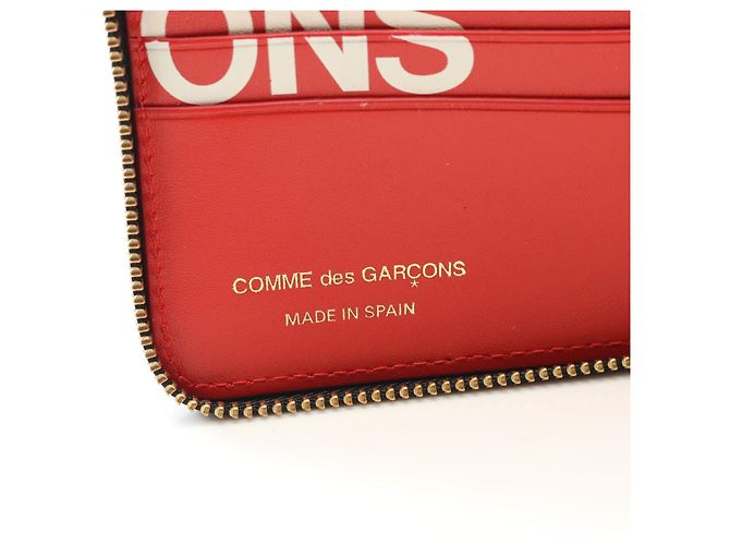 CARTEIRA DE COURO HUGE LOGO COMME des GARCONS - vista 4
