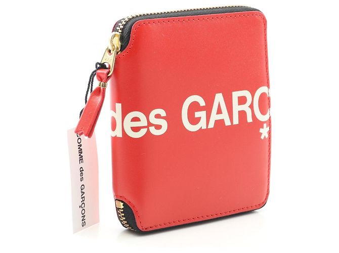 CARTEIRA DE COURO HUGE LOGO COMME des GARCONS - vista 2