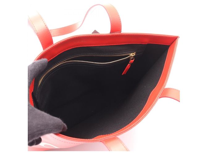 COMME des GARCONS GRANDE LOGO Borsa in Pelle - vista 5
