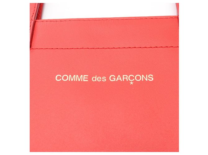 COMME des GARCONS GRANDE LOGO Borsa in Pelle - vista 7