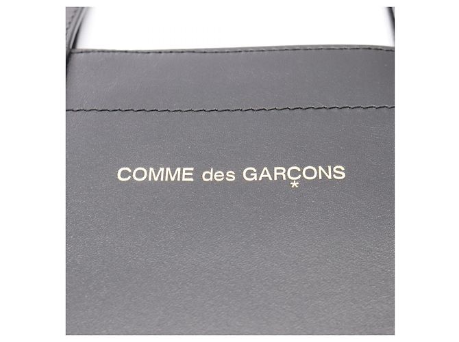 COMME des GARCONS GRANDE LOGO Borsa in Pelle - vista 12