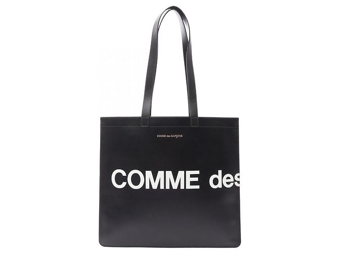COMME des GARCONS GRANDE LOGO Borsa in Pelle - vista 2
