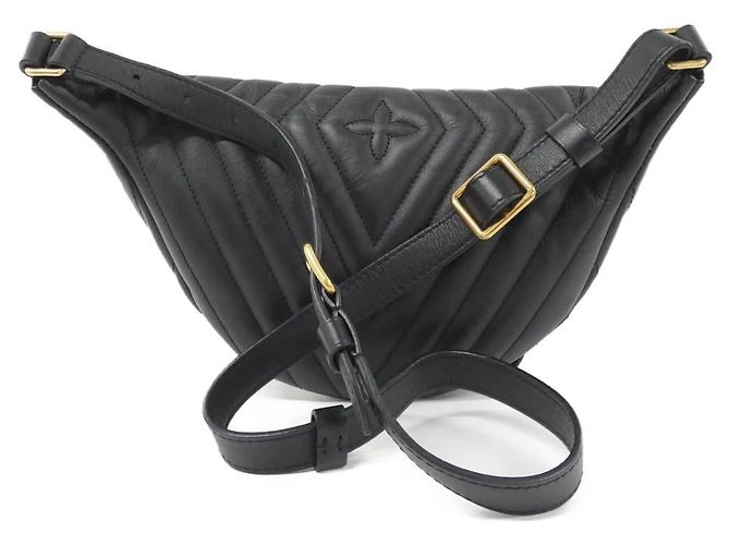 Bum bag in pelle New Wave di Louis Vuitton Nero - vista 2