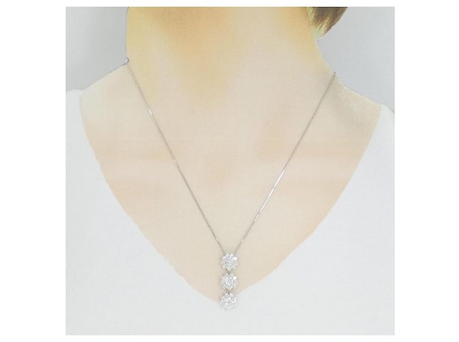 Autre Marque Collana in diamante in oro bianco Au750 Argento - vista 6