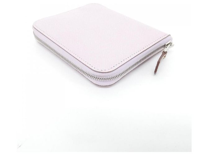 Silk In Billetera de seda compacta Epsom ANIMAPOLIS de Hermès Rosa - vista 2