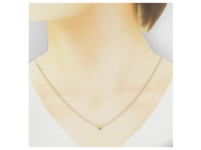Autre Marque Collana in smeraldo Au750 D'oro - vista 6